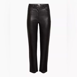 Black Wilfred Melina Leather Pants